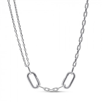 Sterling silver link necklace 