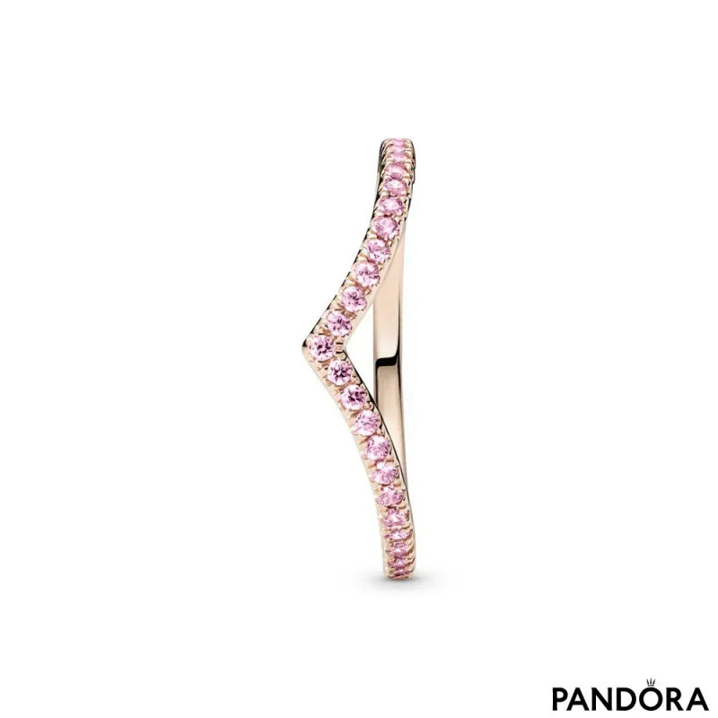 Prsten Želja u blistavoj ružičastoj boji | PANDORA