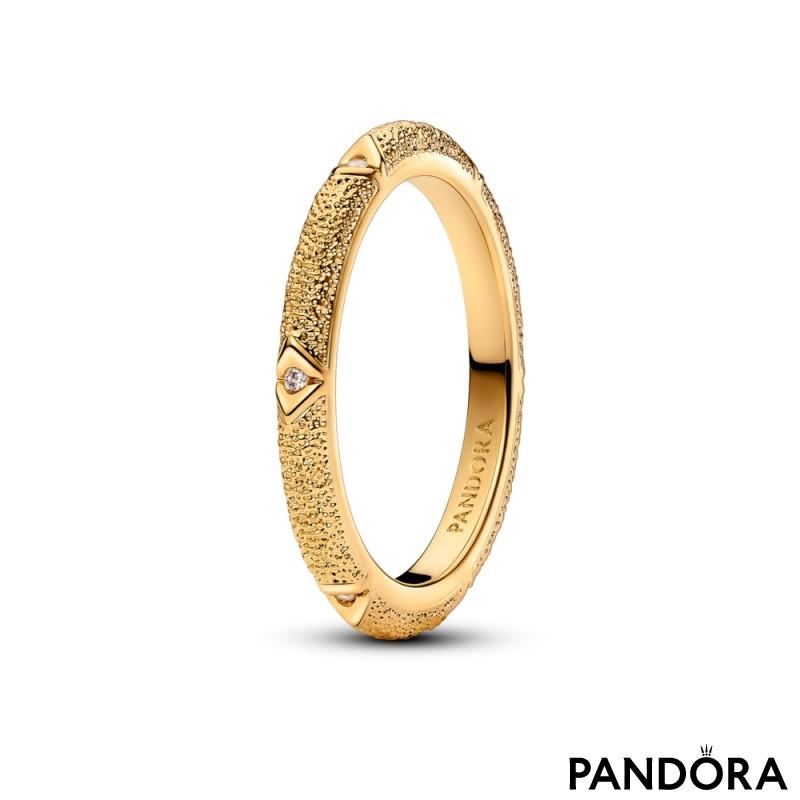 Pandora ME prsten s teksturom i kamenjem 