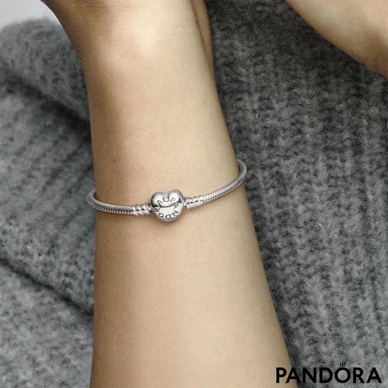 Pandora 925 Silver Bracelet Crown O For Ladies With Zirconia 599046C01
